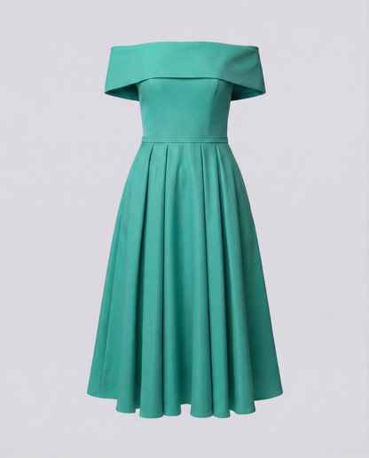 Damen Satin Partykleid Trägerlos