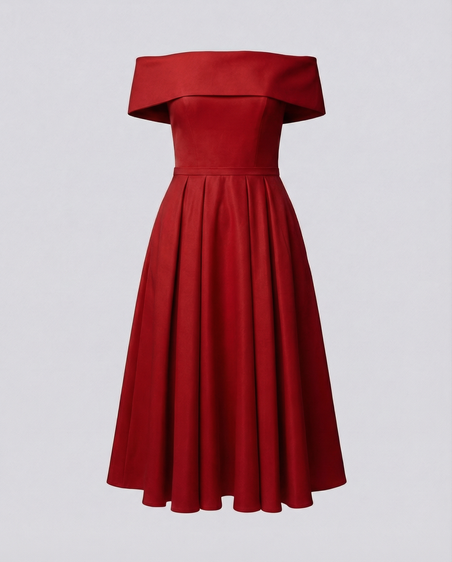 Damen Satin Partykleid Trägerlos