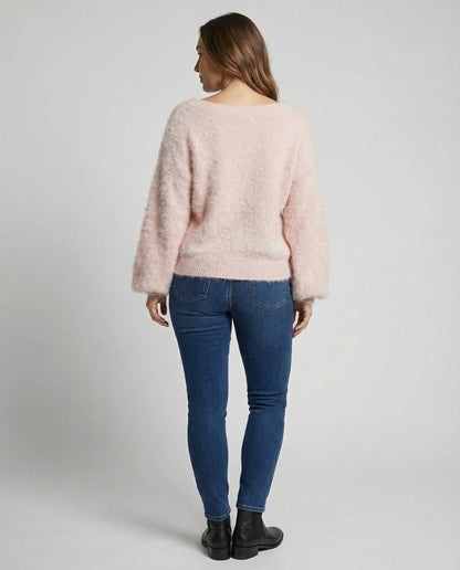 Damen Oversized Pullover Mohair