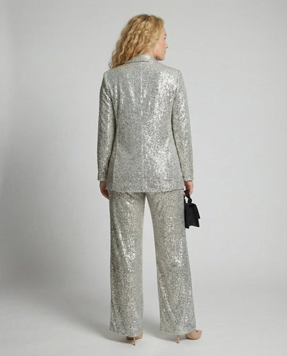 Damen Blazeranzug Glitzernd Elegant