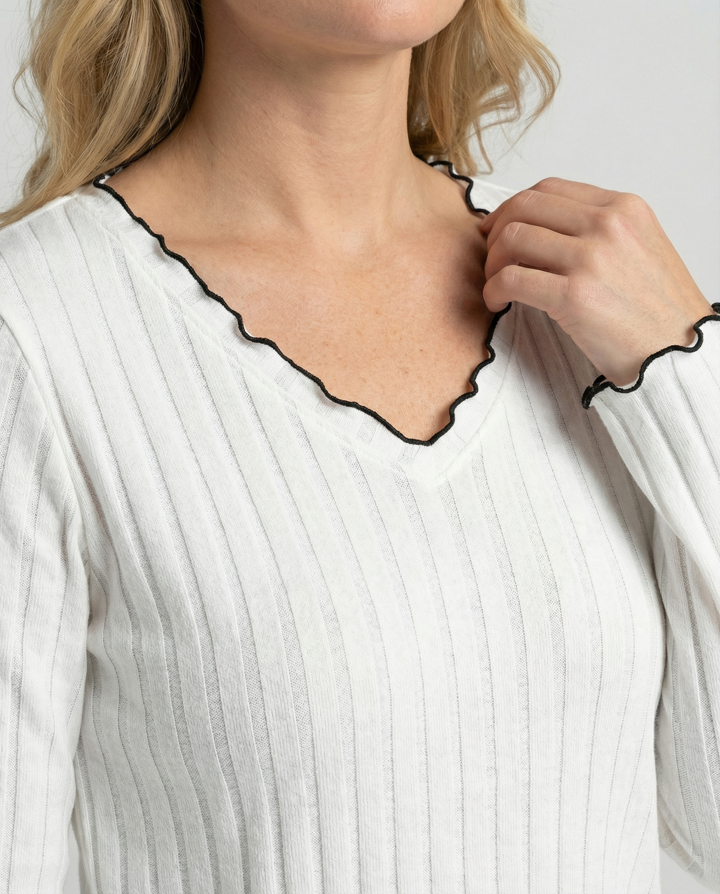 Damen Pyjama Set mit Rüschen
