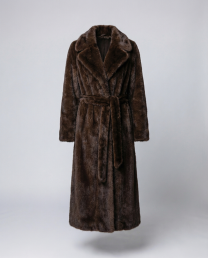 Damen Kunstpelzmantel Winter
