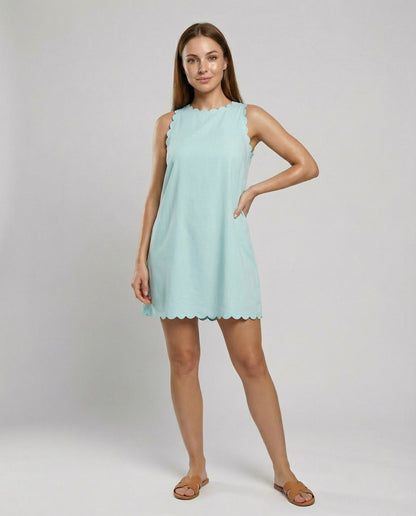 Damen Sommerkleid Leicht Baumwolle - Norvielle