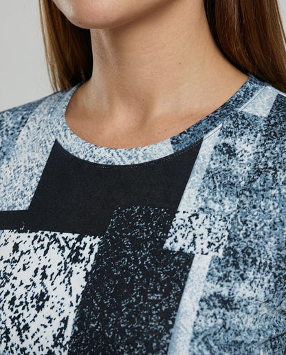 Damen Strickkleid Geometrisches Muster