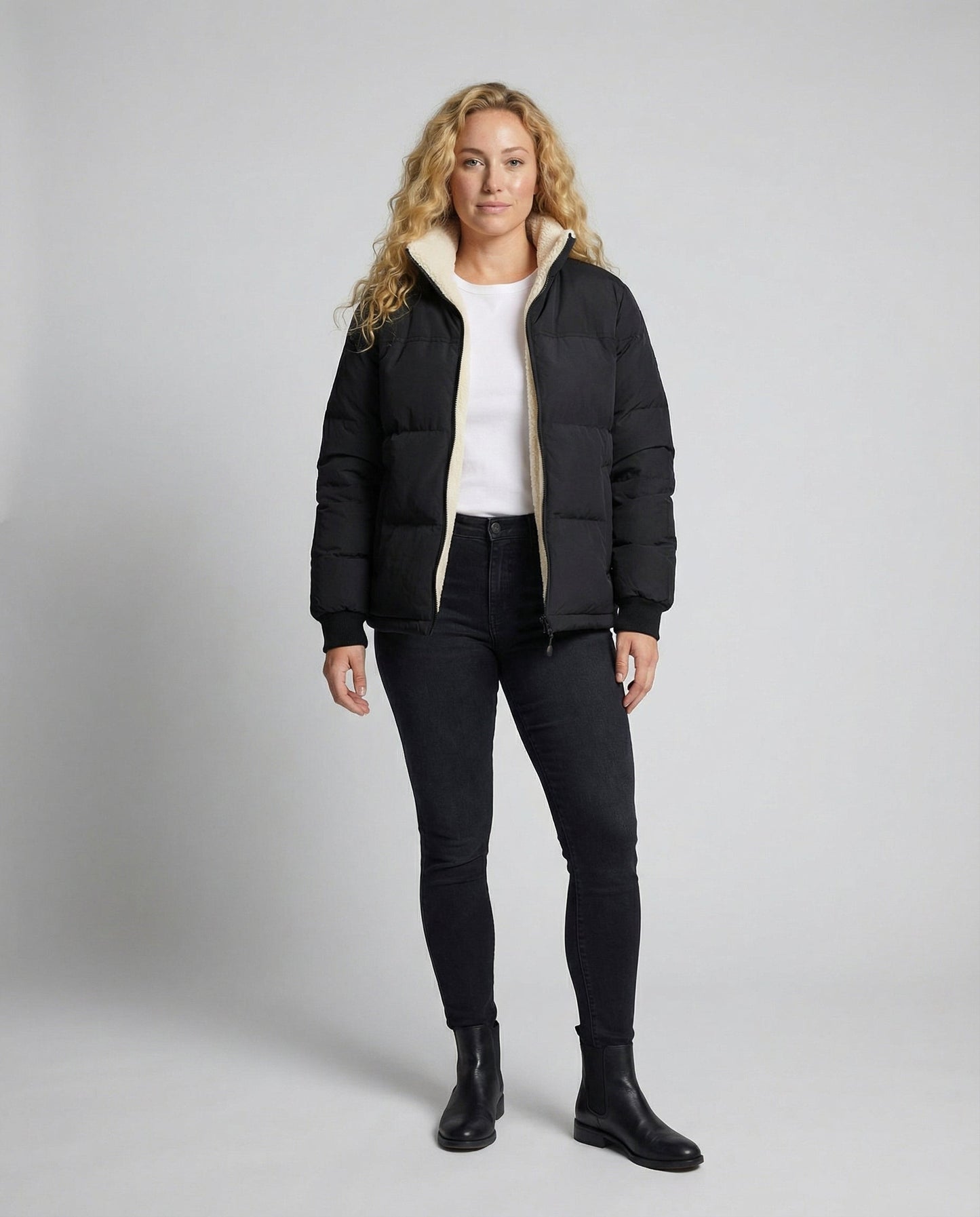 Damen Steppjacke Gefüttert Winterjacke