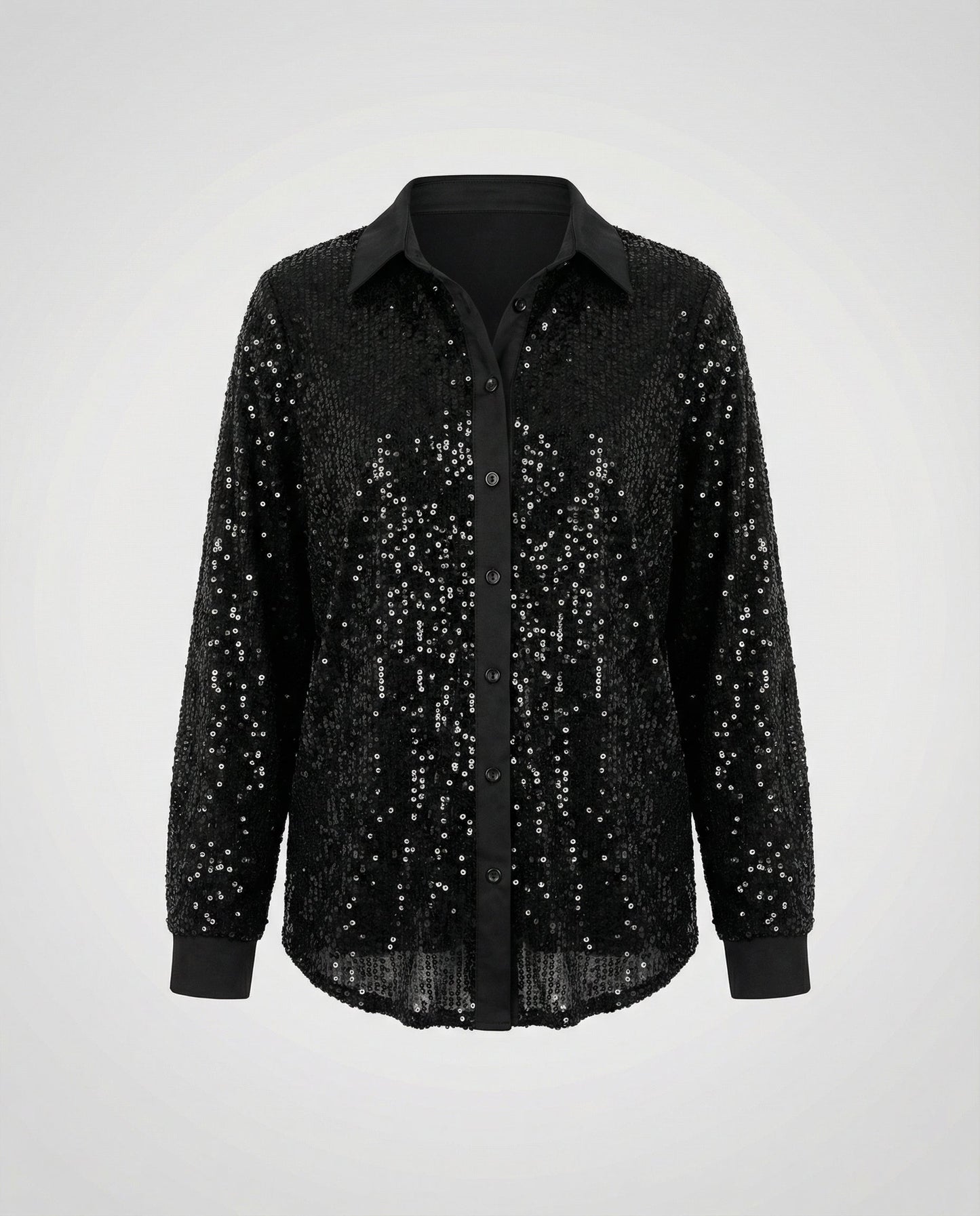 Damen Paillettenbluse Glitzernd