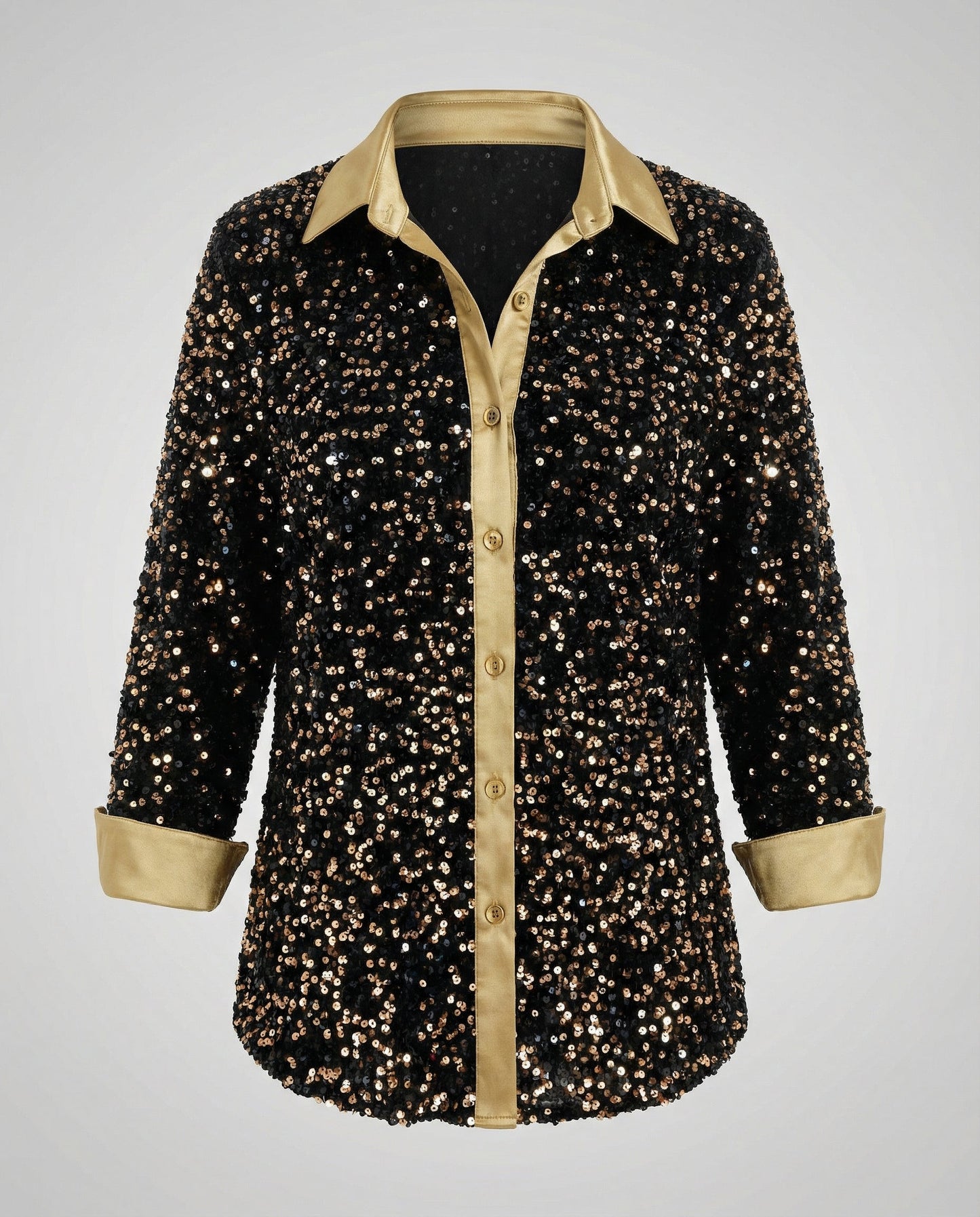 Damen Paillettenbluse Glitzernd