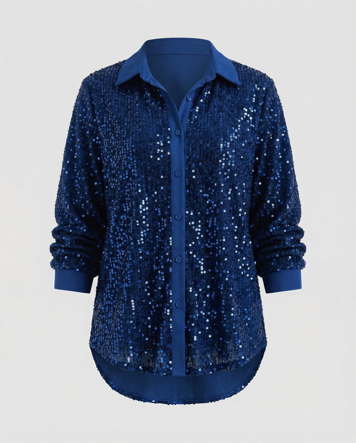 Damen Paillettenbluse Glitzernd
