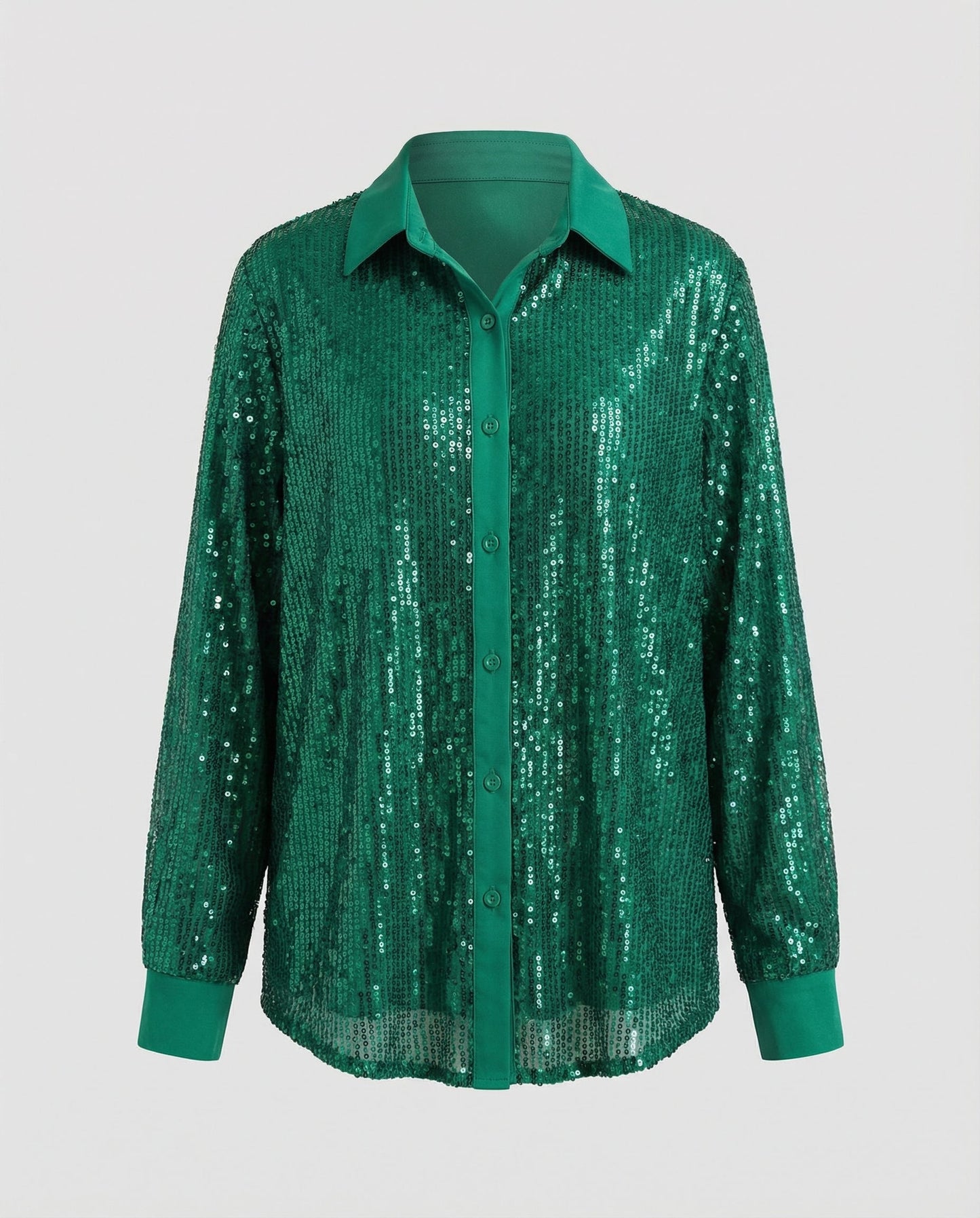 Damen Paillettenbluse Glitzernd