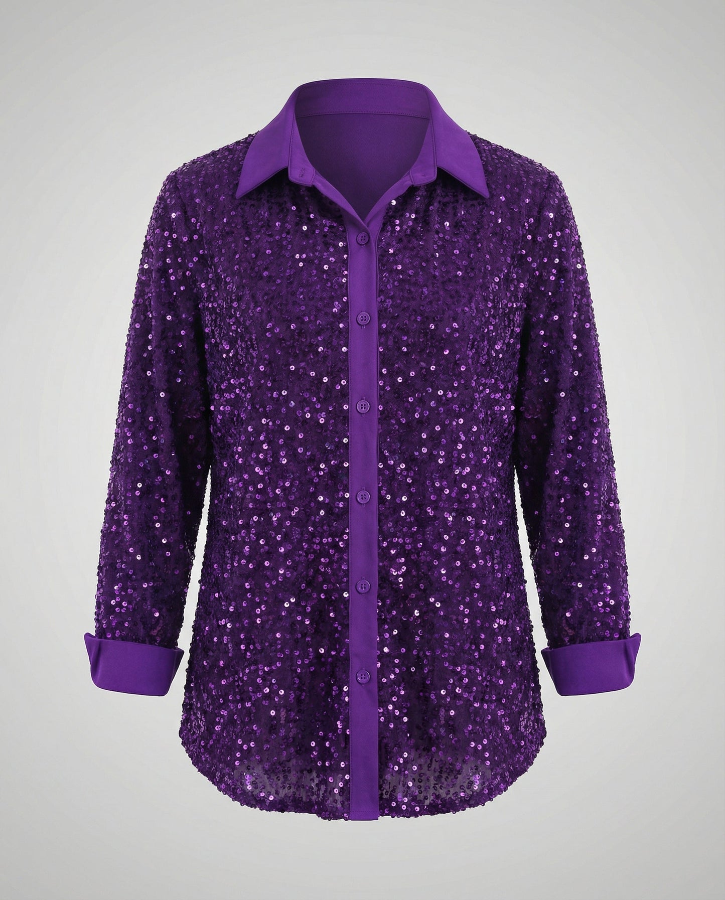 Damen Paillettenbluse Glitzernd