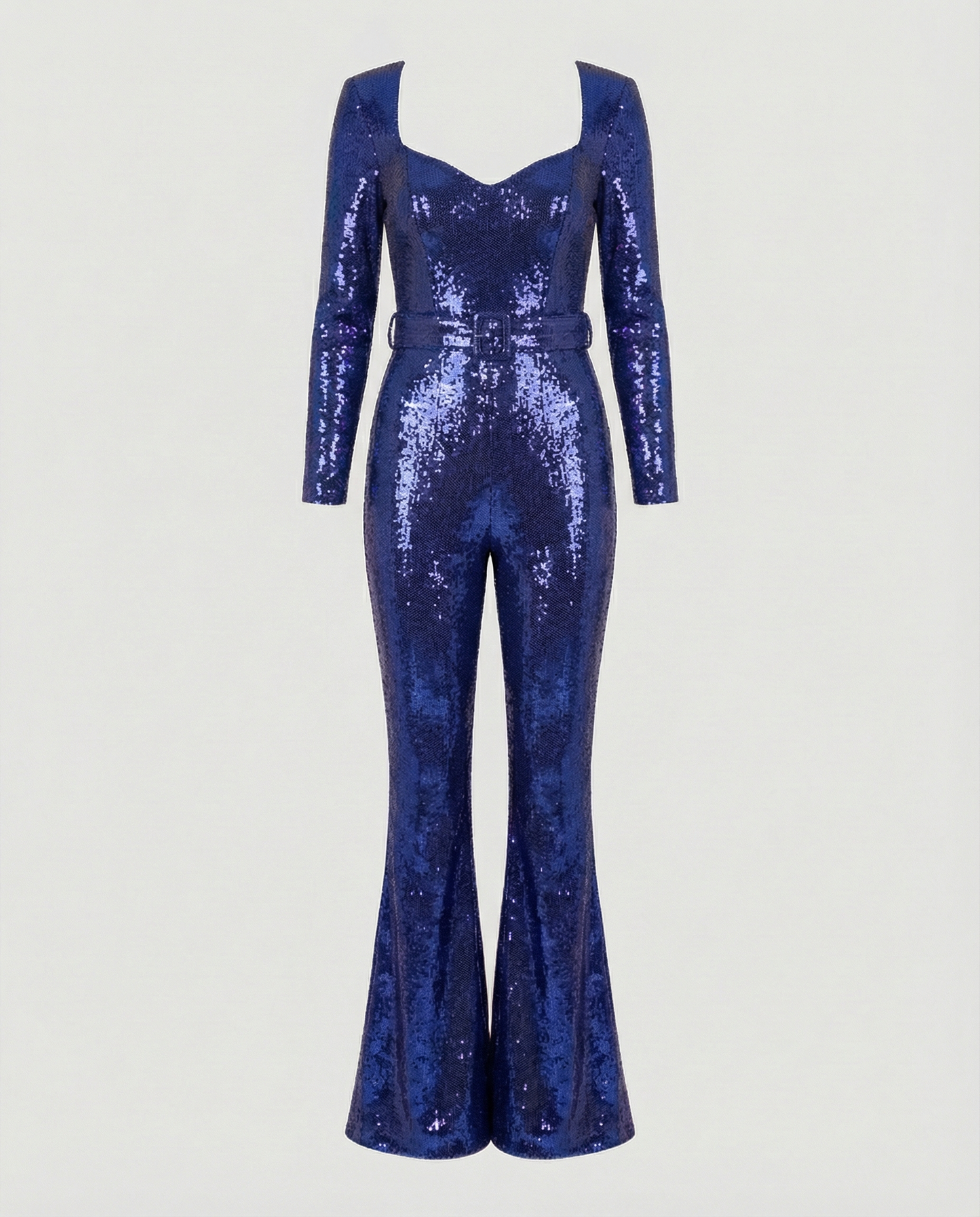 Damen Pailletten Jumpsuit Glitzer