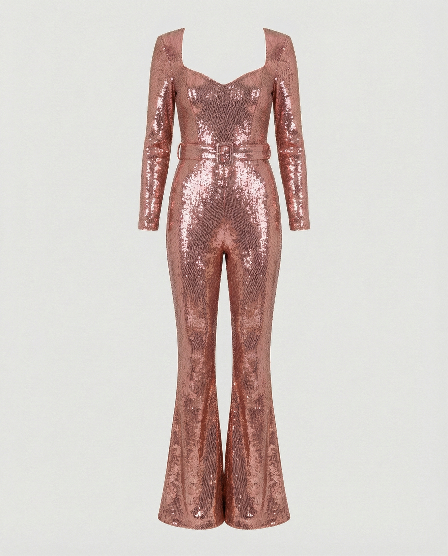 Damen Pailletten Jumpsuit Glitzer