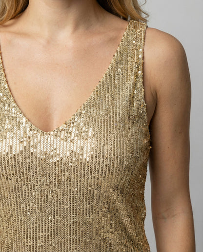 Damen Oberteil Glitzernd