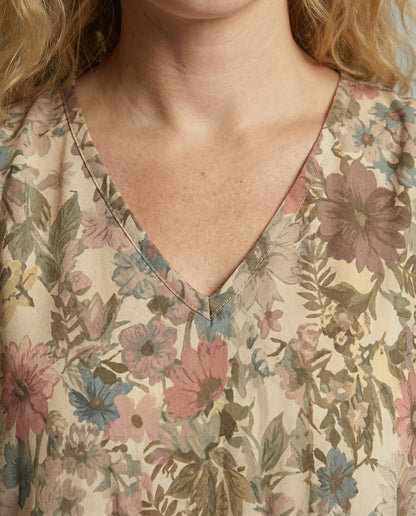 Damen Ohne Ärmel Floral Kleid Mini