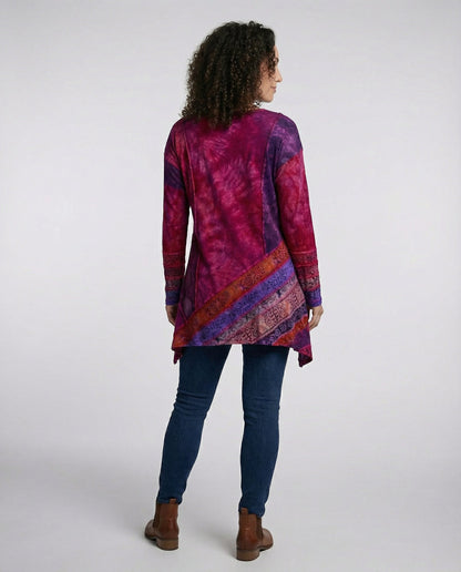 Bunte Damen Tunika aus Baumwolle Vintage Stil