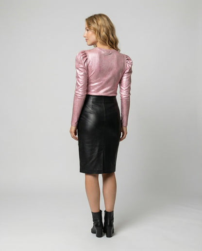Damen Oberteil Glitzer