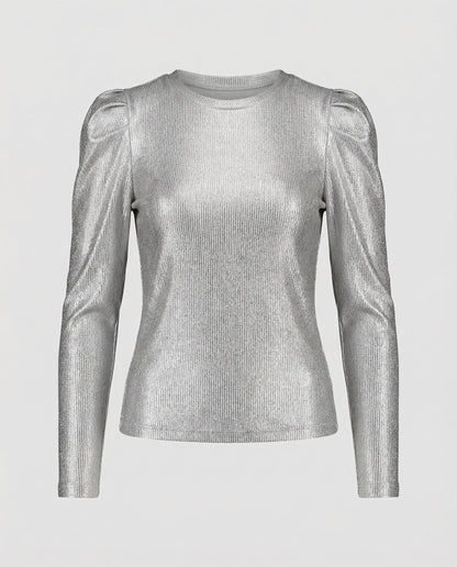 Damen Oberteil Glitzer