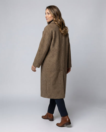 Damen Wollmantel Oversized