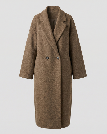 Damen Wollmantel Oversized