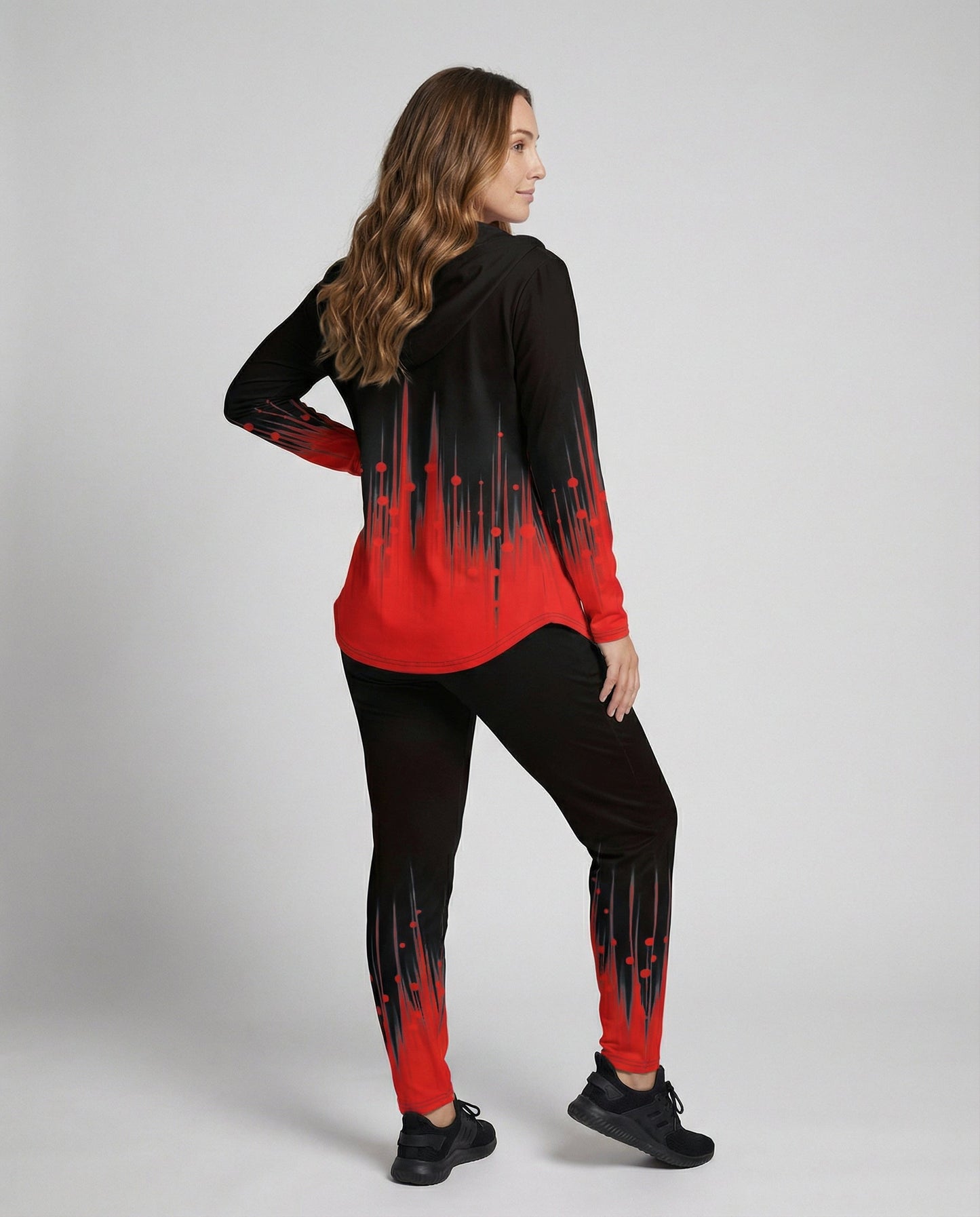 Damen Sportanzug Farbverlauf Bequem