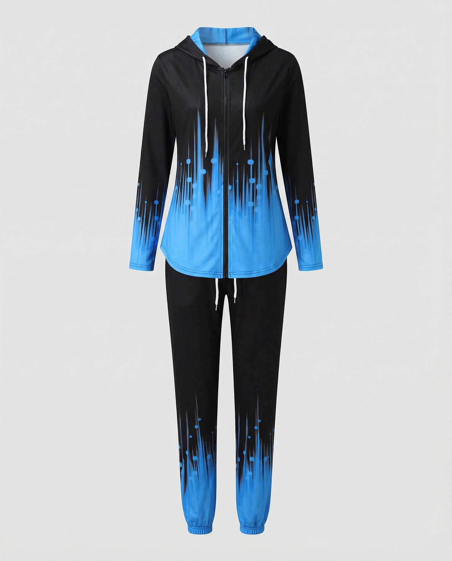 Damen Sportanzug Farbverlauf Bequem