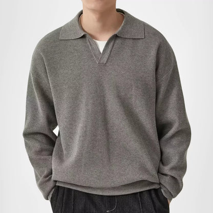 Norvielle Herren Poloshirt Stilvoll Baumwolle Weiß