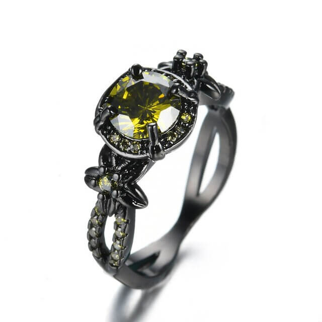 Damenring mit Zirkonia-Edelsteinen Silber