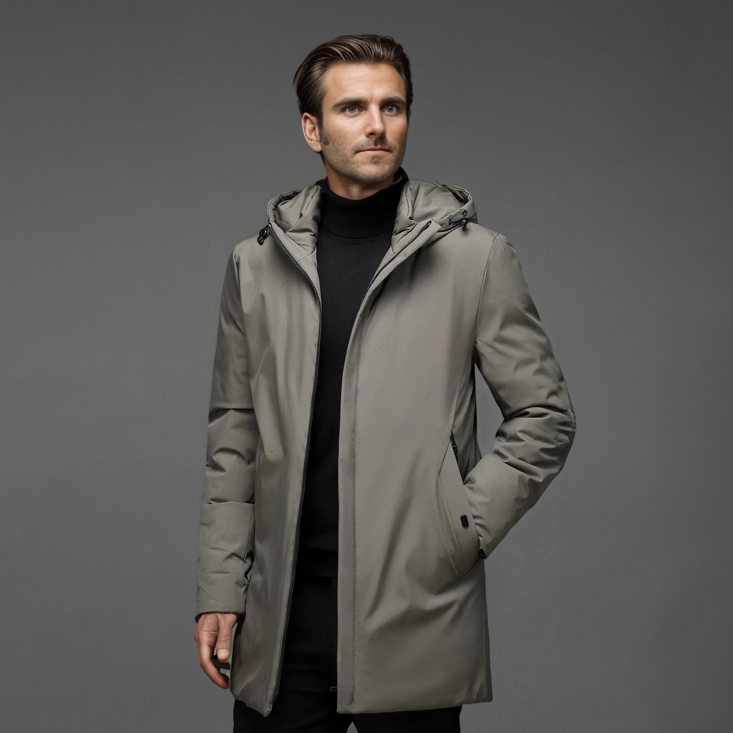 Herren Winterjacke Kapuze Funktionale Ausführung