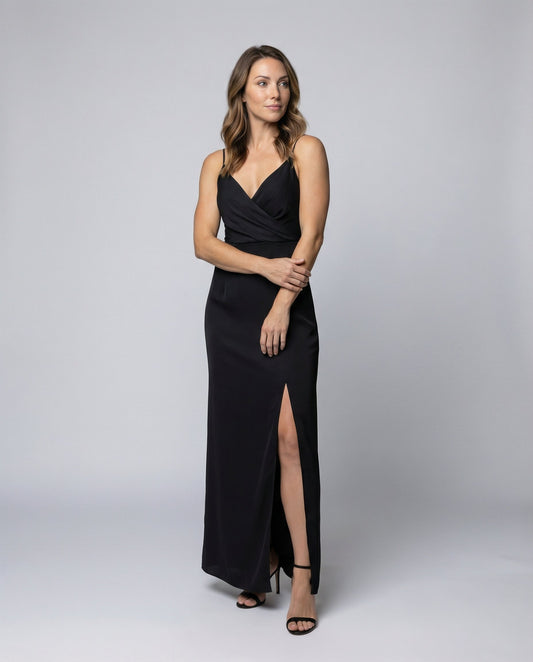 Elegantes Damenkleid Zeitlos Schwarz - Norvielle