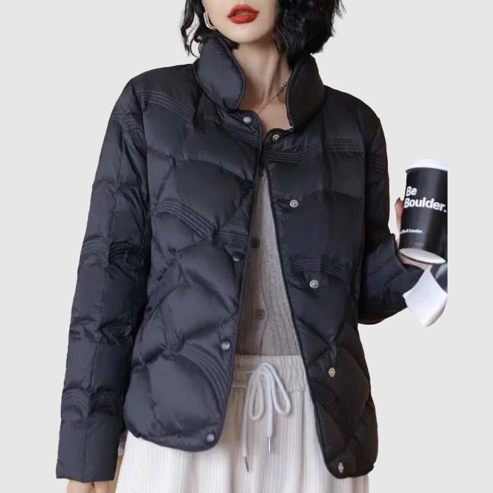 Norvielle Damen Gesteppte Winterjacke Warm