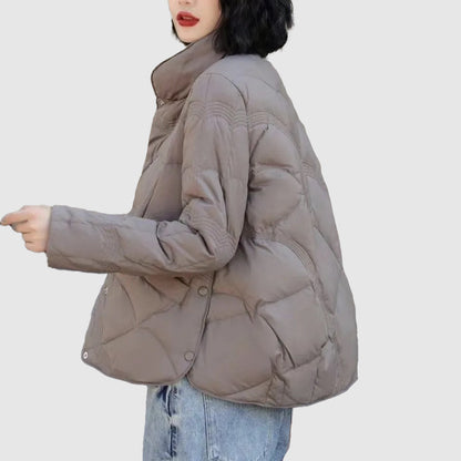 Norvielle Damen Gesteppte Winterjacke Warm