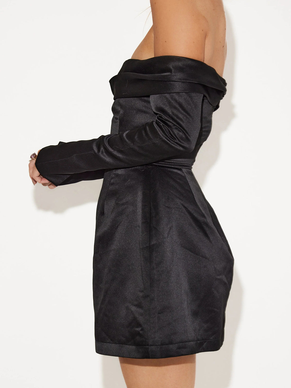 Damen Kleid Off-Shoulder Kurz