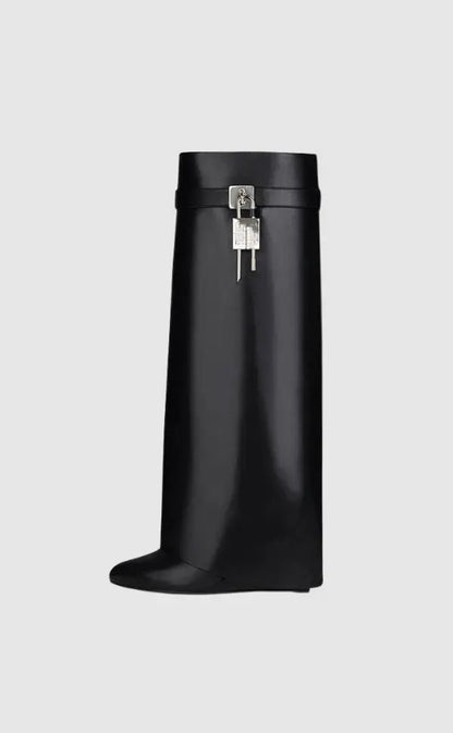 Damen Stiefel Vegan-Leder Elegant