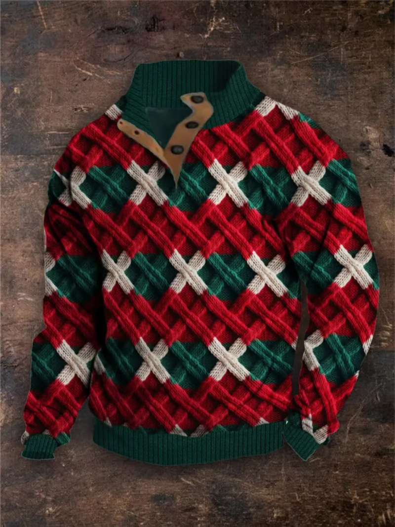 Lorenzo Damen Strickpullover Weihnachtsmuster - Norvielle