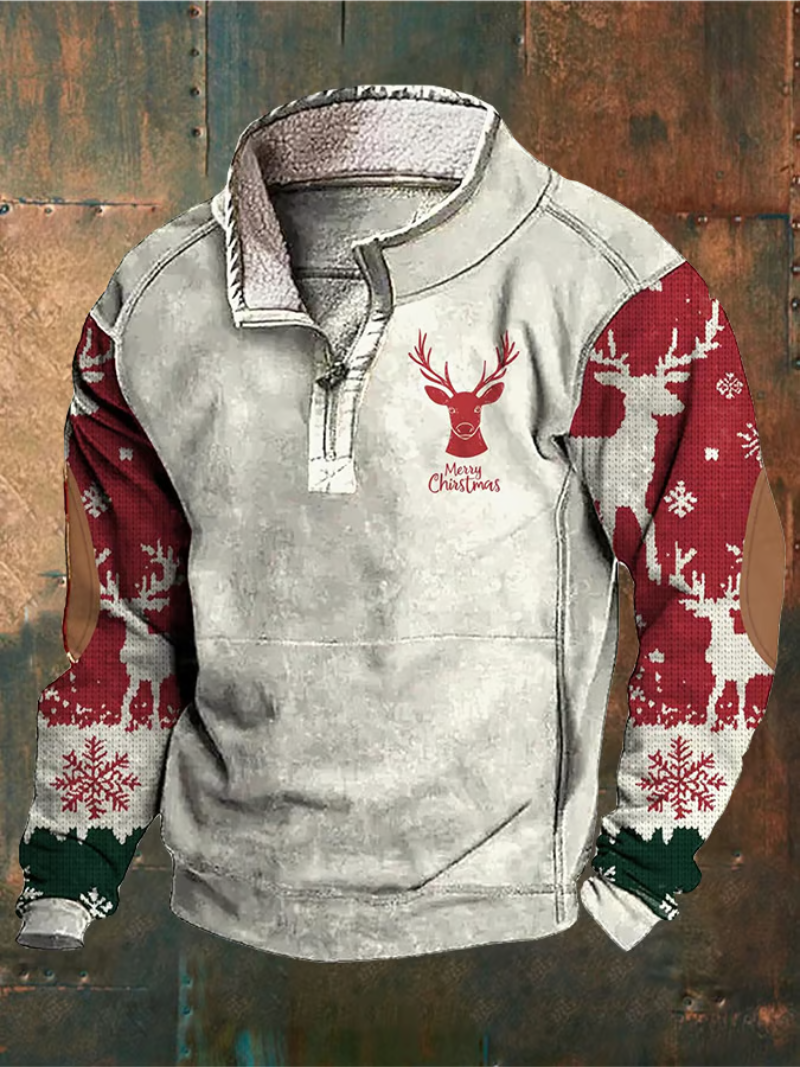 Herren Winterpullover Rentierdruck - Norvielle