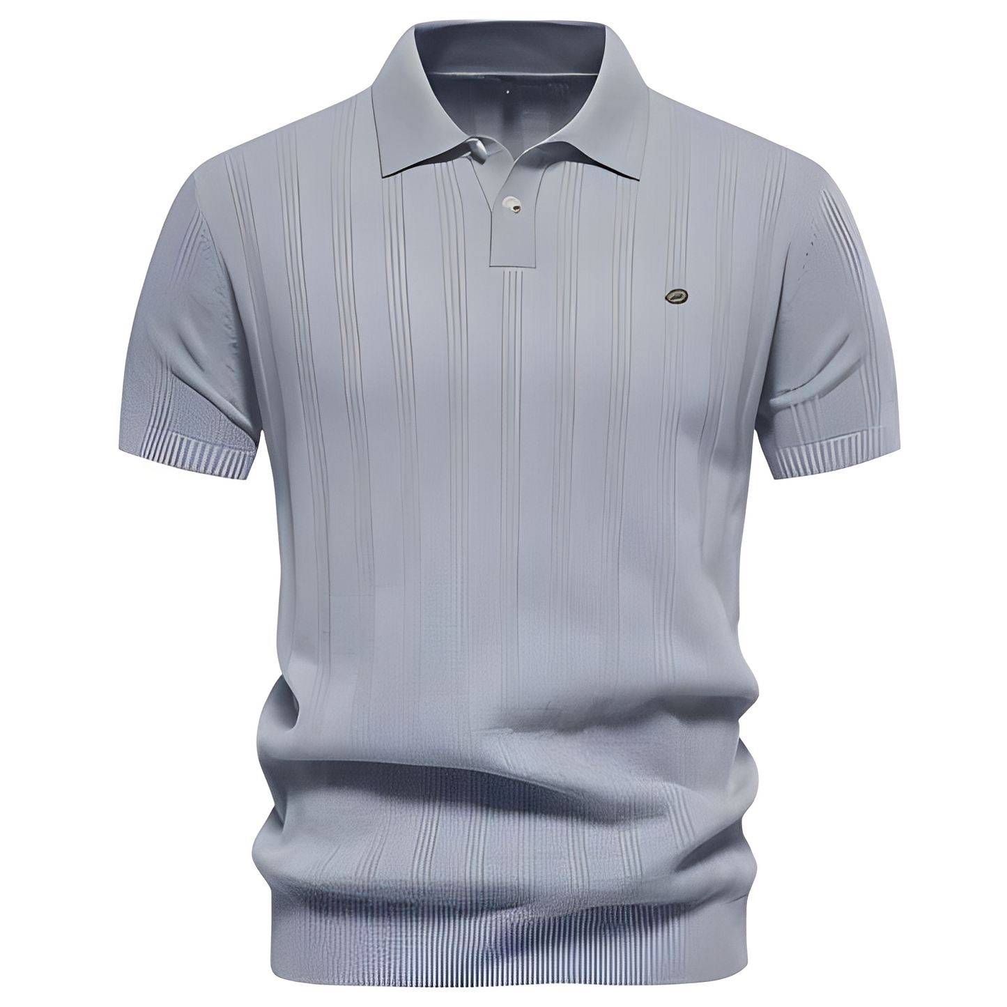 Herren Polo-Shirt Atmungsaktives Baumwolle Sommerweiß