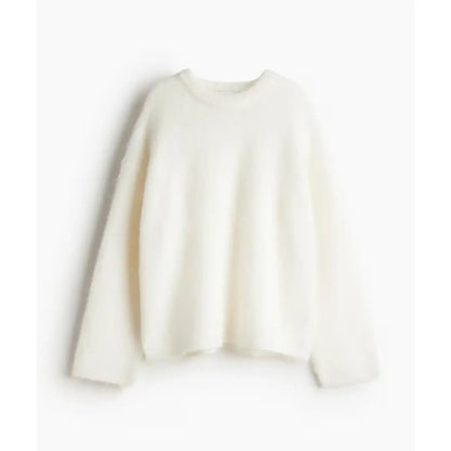 Damen Oversized Pullover Mohairmix - Norvielle