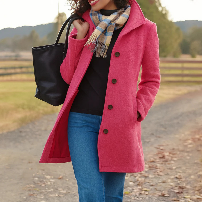 Norvielle Damen Klassische Knopfjacke - Norvielle