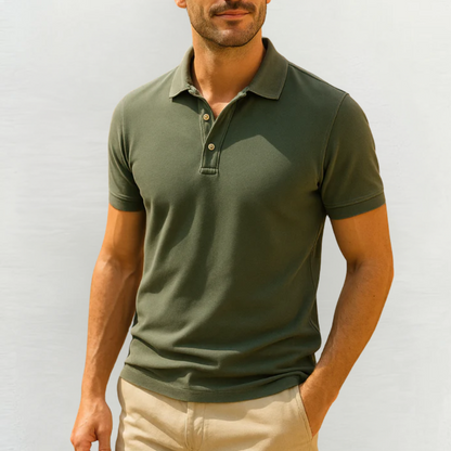 Herren Poloshirt Kurzarm Knopfleiste - Norvielle