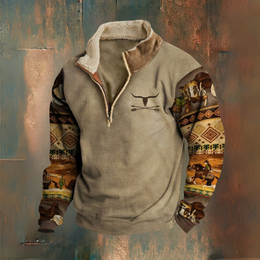 Herren Halbzip-Jacke Herbst Winter Rodeo - Norvielle