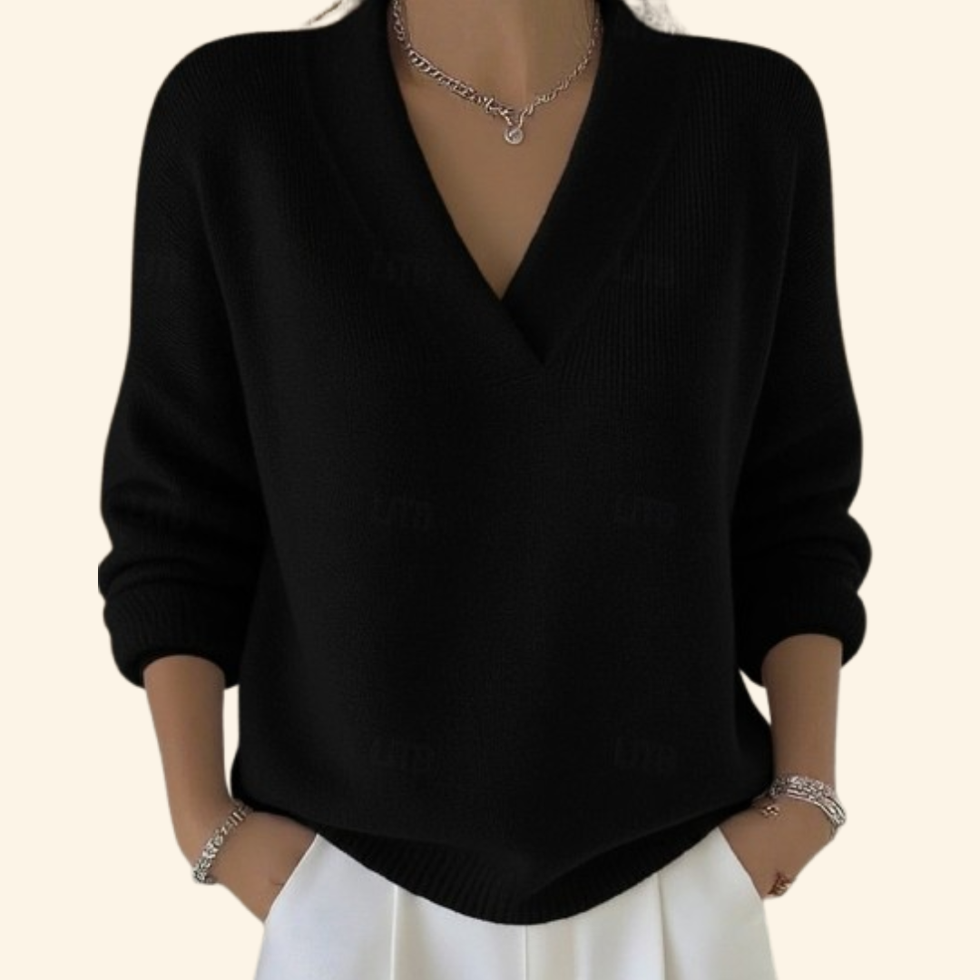 Damen V-Ausschnitt Pullover