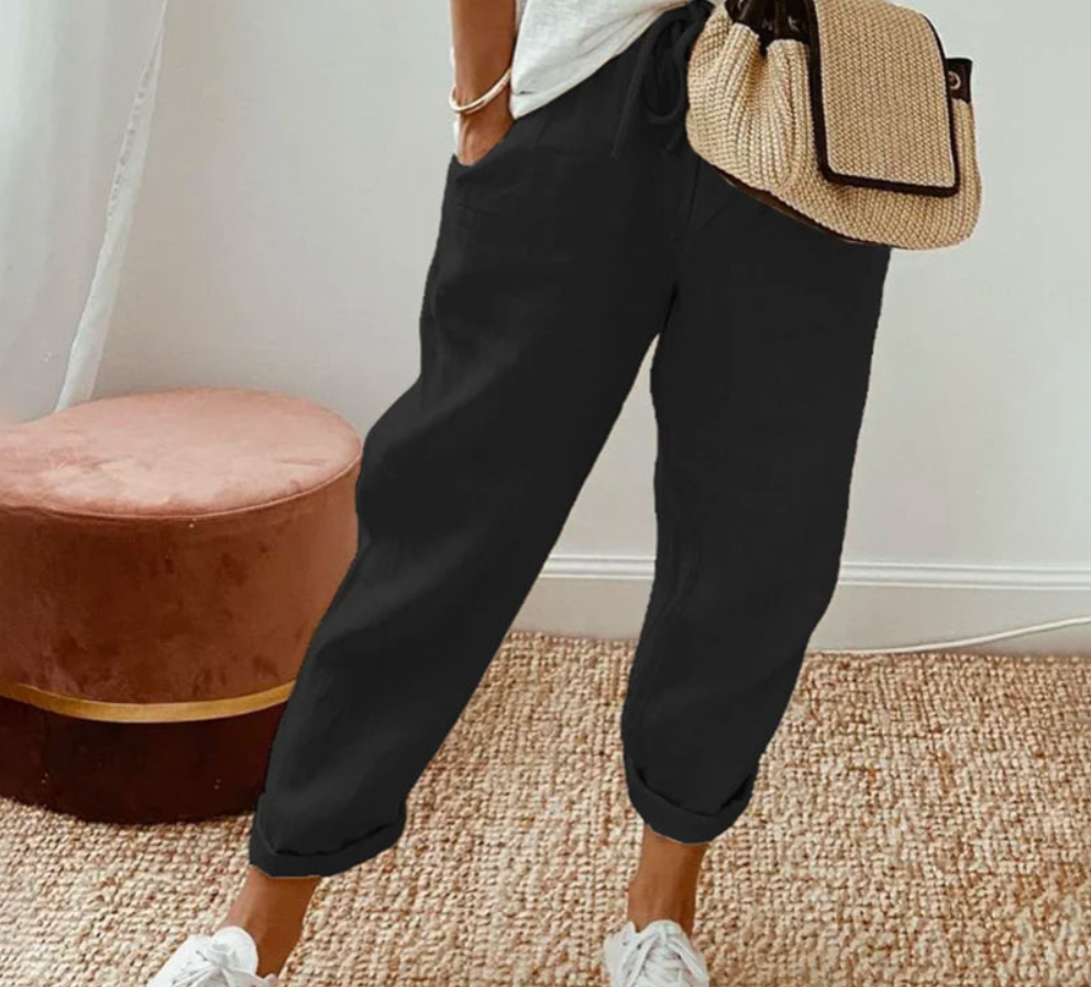 Damen Bequemhose Lässig Stretch