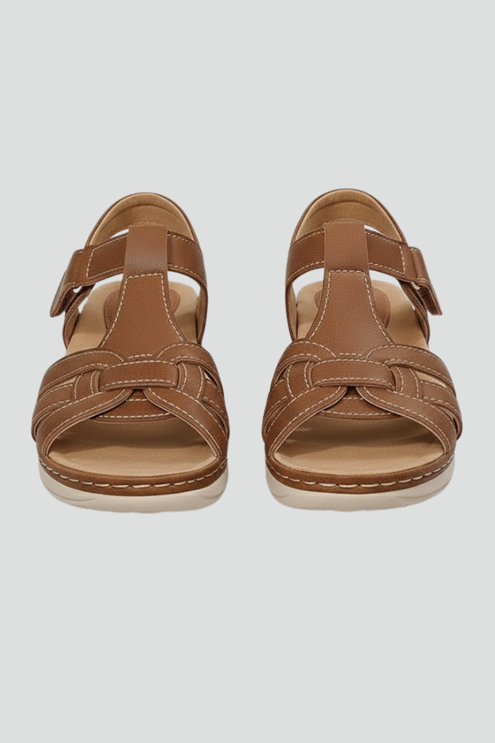 Damen Riemchensandalen Offene Spitze - Norvielle