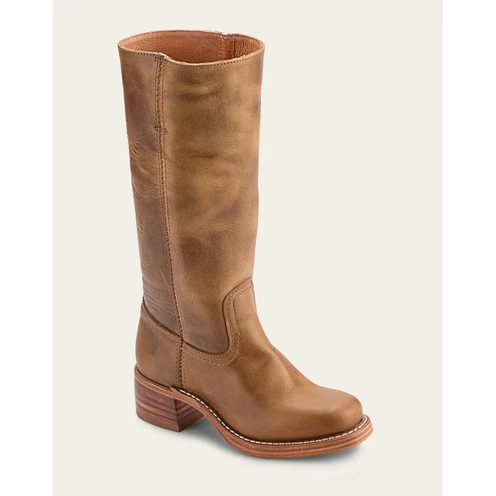 Lulu Damen Stiefel Eckige Spitze Hoher Schaft Stabiler Absatz
