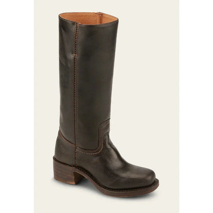 Lulu Damen Stiefel Eckige Spitze Hoher Schaft Stabiler Absatz