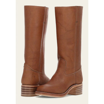 Lulu Damen Stiefel Eckige Spitze Hoher Schaft Stabiler Absatz