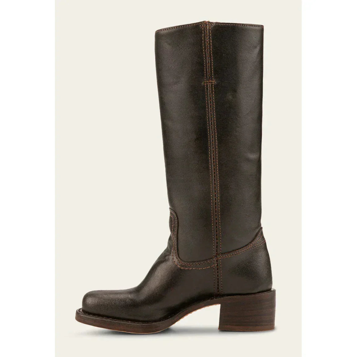 Lulu Damen Stiefel Eckige Spitze Hoher Schaft Stabiler Absatz