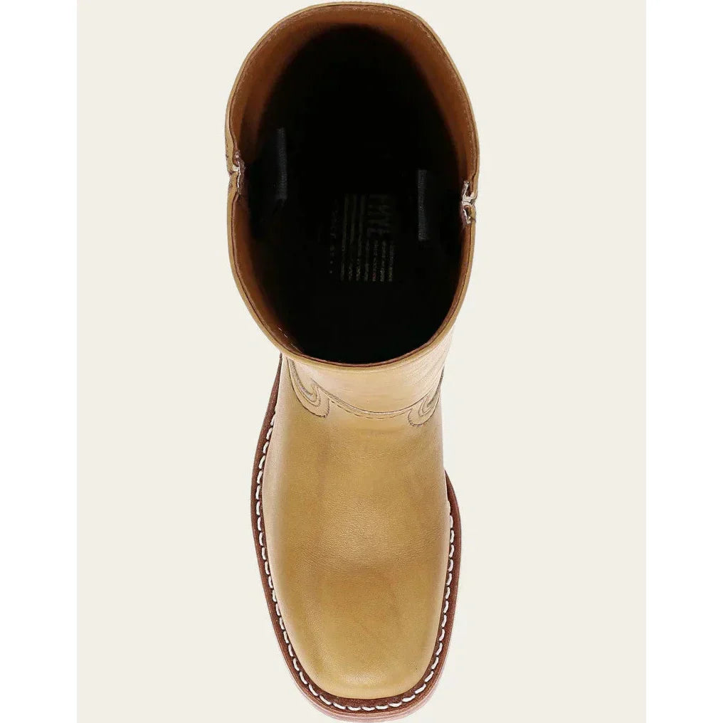 Lulu Damen Stiefel Eckige Spitze Hoher Schaft Stabiler Absatz