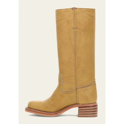Lulu Damen Stiefel Eckige Spitze Hoher Schaft Stabiler Absatz
