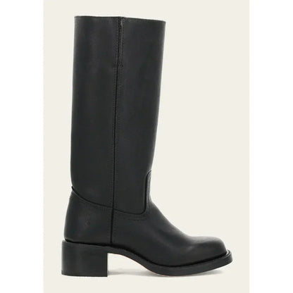 Lulu Damen Stiefel Eckige Spitze Hoher Schaft Stabiler Absatz